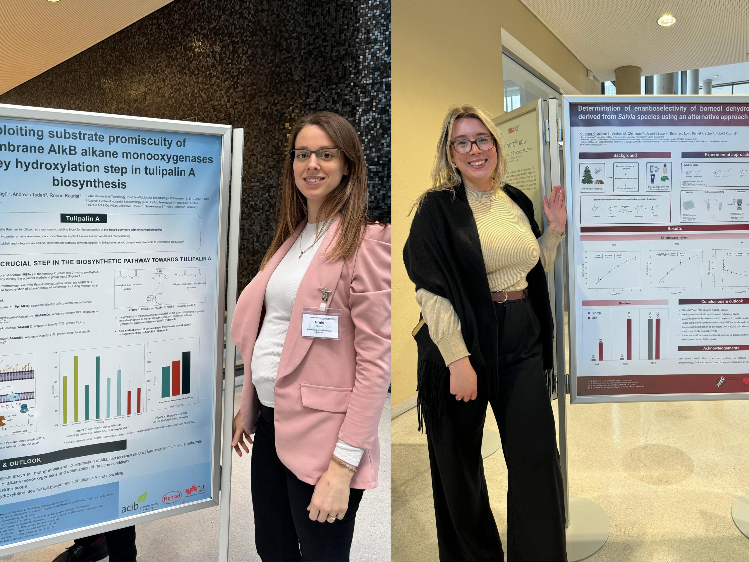 Marina Grgić (PhD03) and Katarína Kavčiaková (PhD04) presented their posters at ISML.